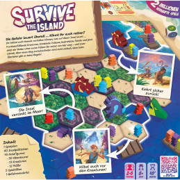 Survive the Island  - Brettspiel - für größere Gruppe geeignet