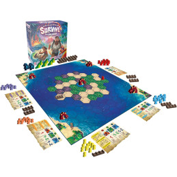 Survive the Island  - Brettspiel - für größere Gruppe geeignet