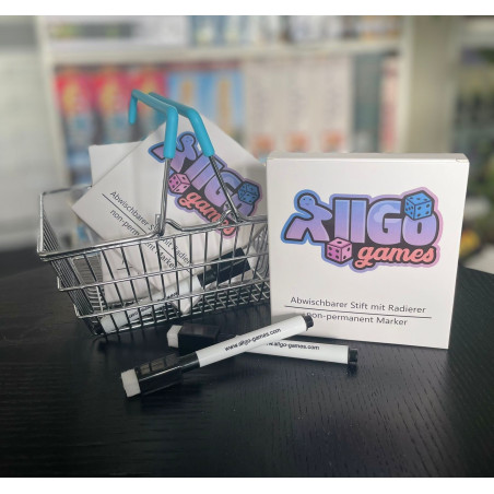 Folienstifte - abwischbare Stifte – 10er Set mit Filzradierer