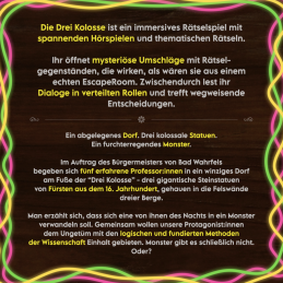 Die Drei Kolosse - Rätselspiel - Gesellschaftsspiel