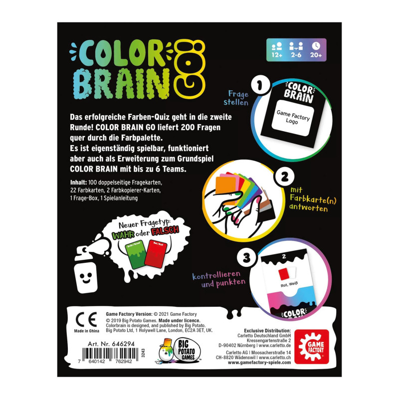 Color Brain Go! - Familienspiel - Gesellschaftsspiel