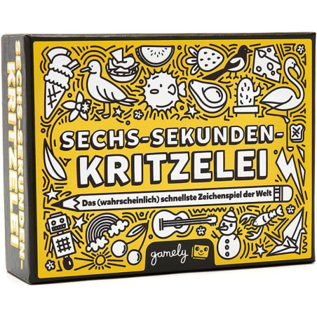 Sechs-Sekunden-Kritzelei - Partyspiel - Zeichenspiel Sechs-Sekunden-Kritzelei - Partyspiel - Zeichenspiel