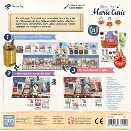 Auf den Wegen von Marie Curie - Brettspiel - Familienspiel