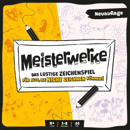 Meisterwerke - Zeichenspiel - Partyspiel - Familienspiel