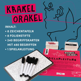 Krakel Orakel - Zeichenspiel - Partyspiel - Familienspiel