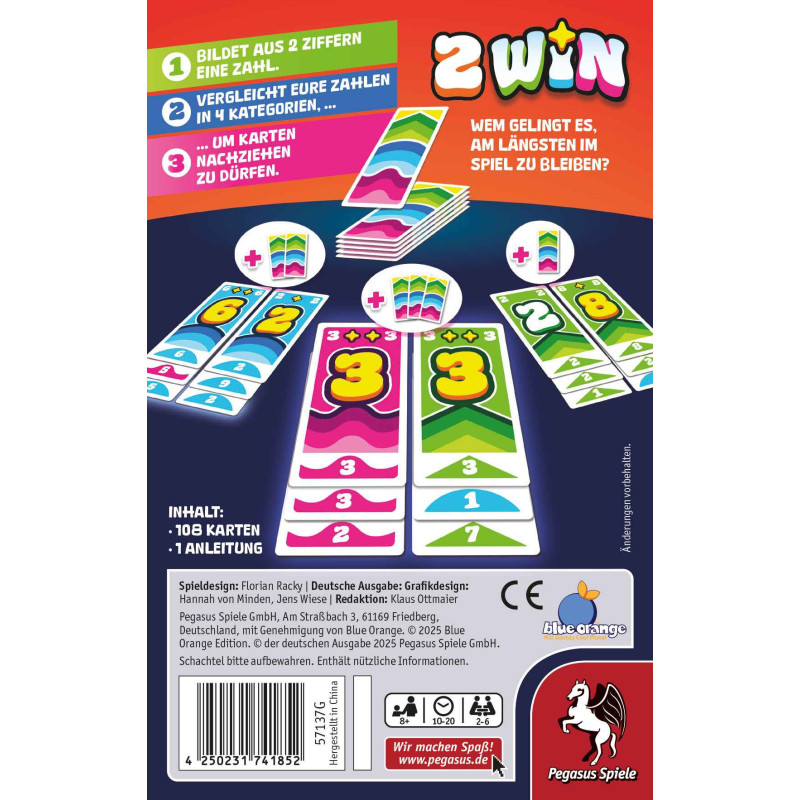 2 Win - Kartenspiel - Gesellschaftsspiel
