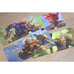 Boss Fighters QR Spielmatten (4 Stück)