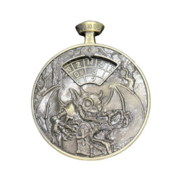 Taschenuhr-Spinner-Würfel – altgoldfarben