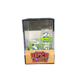 Würfelset 5 W6 Resin-Würfel in Box – Panda (Insert-Serie)
