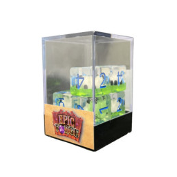 Würfelset 5 W6 Resin-Würfel in Box – Panda (Insert-Serie)