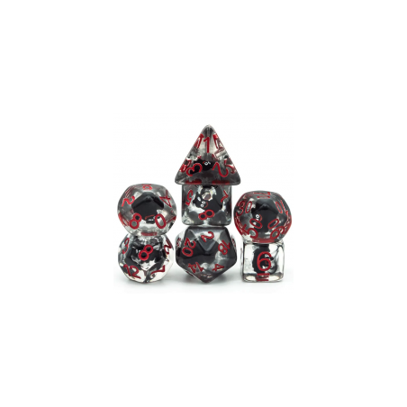 Würfelset 7 Resin-Würfel in Box – Fledermaus (Insert-Serie)