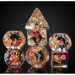 Würfelset 7 Resin-Würfel in Box – Frühling (Insert-Serie)