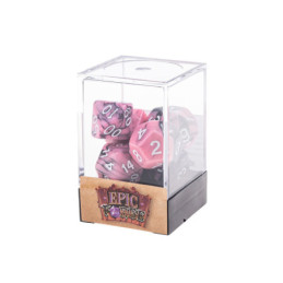 Würfelset 7 Würfel in Box – Fusion Schwarz/Pink