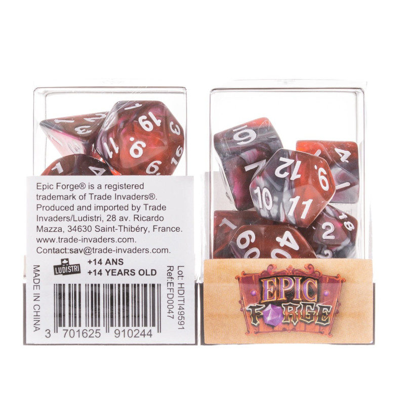 Würfelset 7 Würfel in Box – Drachenblut