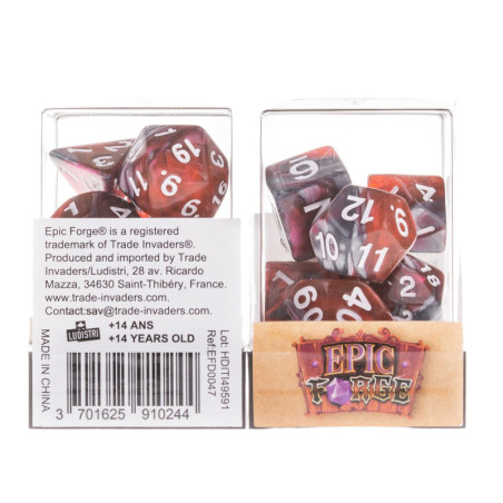 Würfelset 7 Würfel in Box – Drachenblut