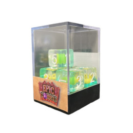 Würfelset 5 W6 Resin-Würfel in Box – Ente (Insert-Serie)