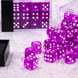 Würfelset 36 W6 Würfel – Violett transparent
