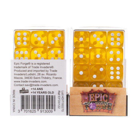 Würfelset 36 W6 Würfel – Gelb
