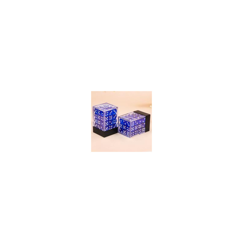 Würfelset 36 W6 Würfel – Blau transparent