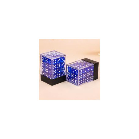 Würfelset 36 W6 Würfel – Blau transparent