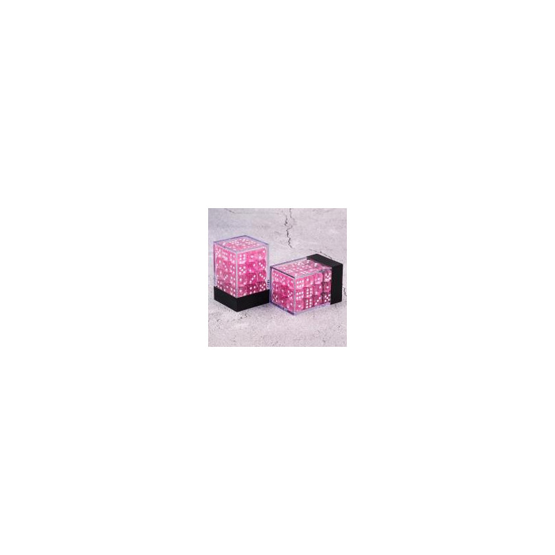 Würfelset 36 W6 Würfel – Pink transparent