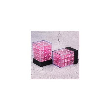 Würfelset 36 W6 Würfel – Pink transparent