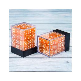 Würfelset 36 W6 Würfel – Orange schimmernd