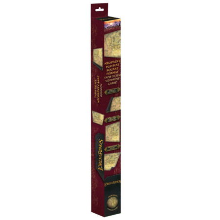 Spielmatte Neopren Der Herr der Ringe 60 x 60 cm – Karte von Mittelerde