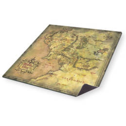 Spielmatte Neopren Der Herr der Ringe 60 x 60 cm – Karte von Mittelerde