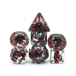 Würfelset 7 Resin-Würfel in Box – Fledermaus (Insert-Serie)