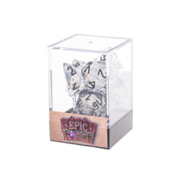 Würfelset 7 Resin-Würfel in Box – Totenkopf (Insert-Serie)