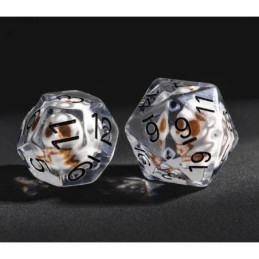 Würfelset 7 Resin-Würfel in Box – Totenkopf (Insert-Serie)