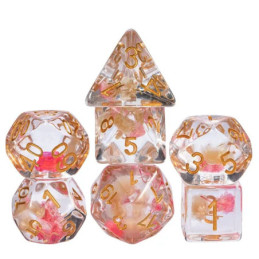 Würfelset 7 Resin-Würfel in Box – Frühling (Insert-Serie)