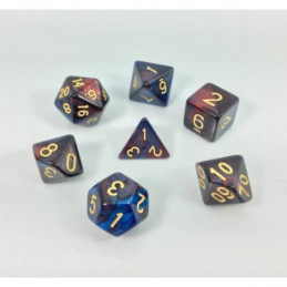 Würfelset 7 Würfel in Box – Fusion Rot/Blau