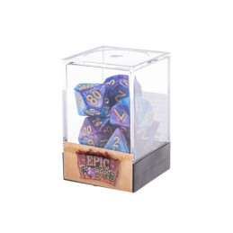 Würfelset 7 Würfel in Box – Fusion Dunkelblau/Violett