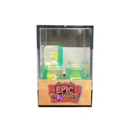 Würfelset 5 W6 Resin-Würfel in Box – Ente (Insert-Serie)