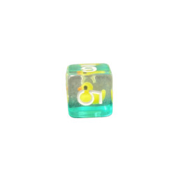 Würfelset 5 W6 Resin-Würfel in Box – Ente (Insert-Serie)