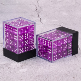 Würfelset 36 W6 Würfel – Violett transparent