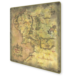 Spielmatte Neopren Der Herr der Ringe 60 x 60 cm – Karte von Mittelerde