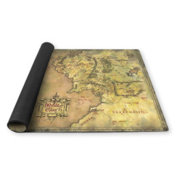 Spielmatte Neopren Der Herr der Ringe 60 x 60 cm – Karte von Mittelerde