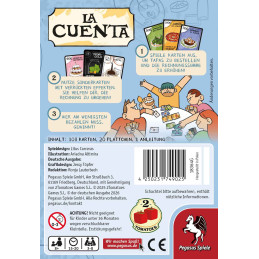 La Cuenta Kartenspiel - Schachtel Rückseite